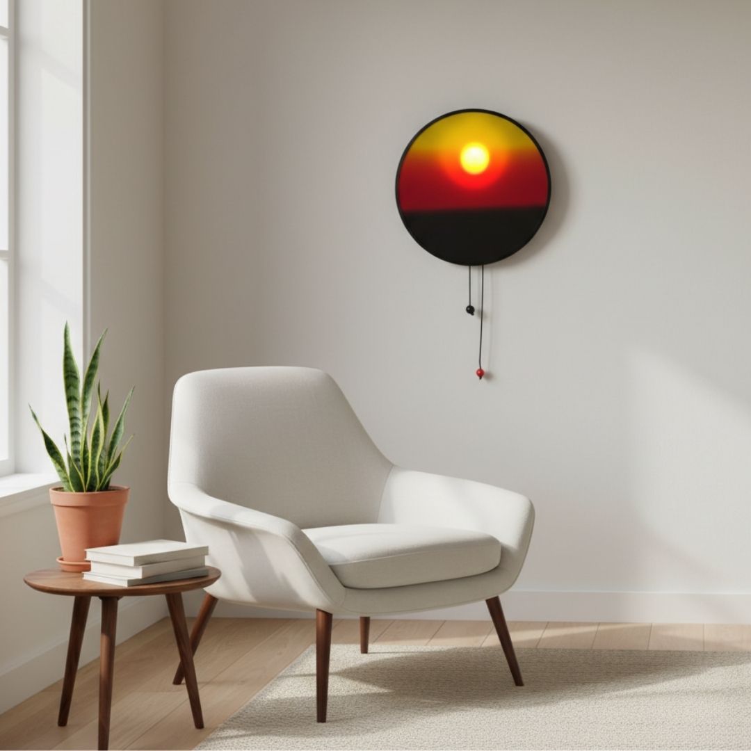 Canva Lamp Sunset